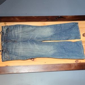 Low rise flare jeans